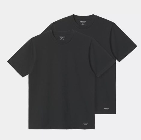 Футболка Carhartt I029370 SS Standart Crew Neck 2 шт black_3