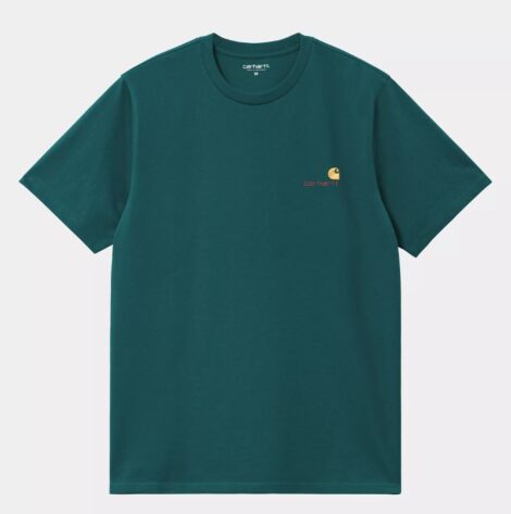 Футболка Carhartt I029956 SS American Script malachite_3