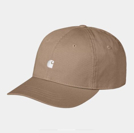 Кепка Carhartt I023750 Madison Logo Cap leather white_1