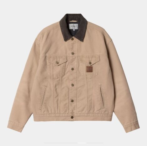 Куртка Carhartt I034315 Dayton Trucker Dusty H Brown Tobacco stone canvas_4