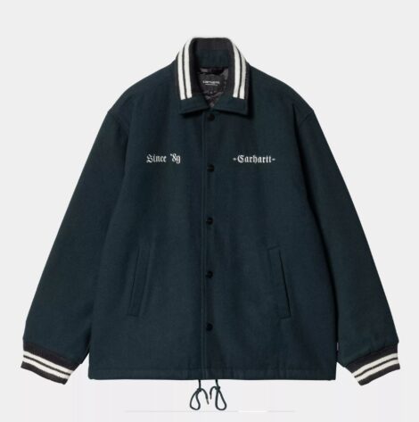 Куртка Carhartt I034386 Wool Coach Jacket deep lagoon wax_4