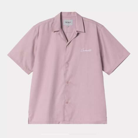 Рубашка Carhartt I031465 Delray Shit glassy pink black