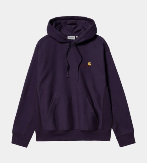 Толстовка Carhartt I028279 Hooded American Script cassis
