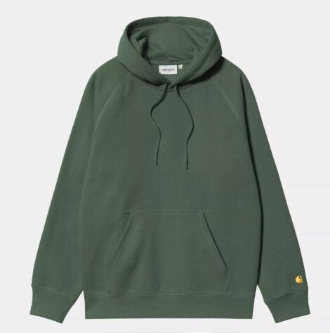 Толстовка Carhartt I033661 Hooded Chase Sweatshirt sycamore tree gold_3