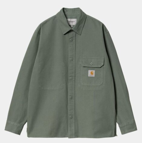 Рубашка Carhartt I031447 Reno Shit Jac park garment dyed_3