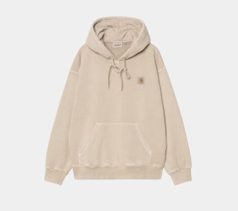 Толстовка Carhartt I029963 Hooded Nelson garment dyed fleur de sel