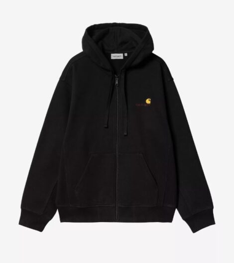Толстовка Carhartt I033063 Hooded American Script Jacket black_4